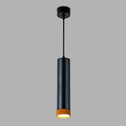 Подвесной светодиодный светильник Eurosvet 50164/1 LED черный/золото