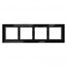 Рамка 4 поста VOLTUM VLS110408 черный