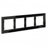 Рамка 4 поста VOLTUM VLS110408 черный