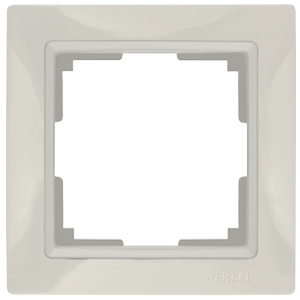 Рамка на 1 пост слоновая кость, basic Werkel W0011903 (WL03-Frame-01 Snabb basic)