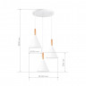 Светильник подвесной EVOLUCE Белый/Белый E27 3*40W           SLE1255-513-03