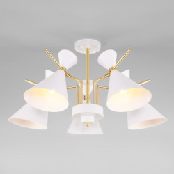 Люстра на штанге Eurosvet 70114/5 белый Apart