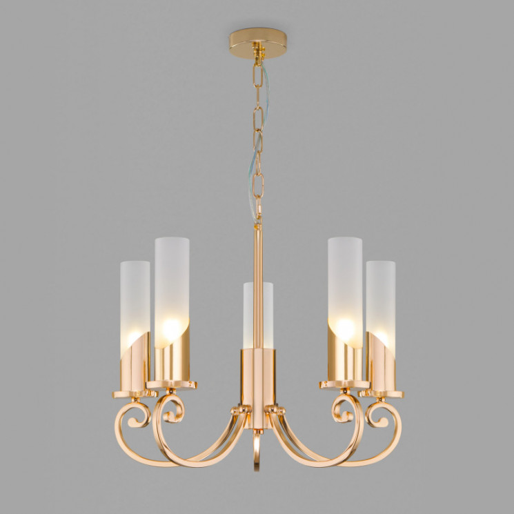 Подвесная люстра Eurosvet 60117/5 золото Banci