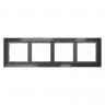 Рамка 4 поста VOLTUM VLS110407 графит
