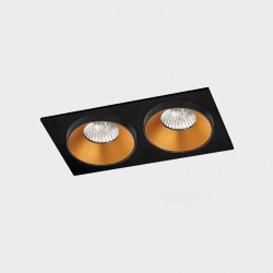 Точечный светильник ITALLINE SOLO gold - 2шт. + SP 02 black + SP ring - 2шт.