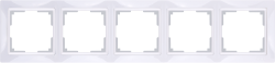 Рамка на 5 постов белый, basic Werkel W0052001 (WL03-Frame-05 Snabb basic)
