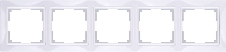 Рамка на 5 постов белый, basic Werkel W0052001 (WL03-Frame-05 Snabb basic)