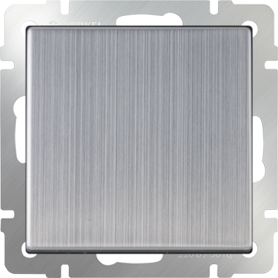 Выключатель одноклавишный глянцевый никель Werkel W1110002 (WL02-SW-1G)