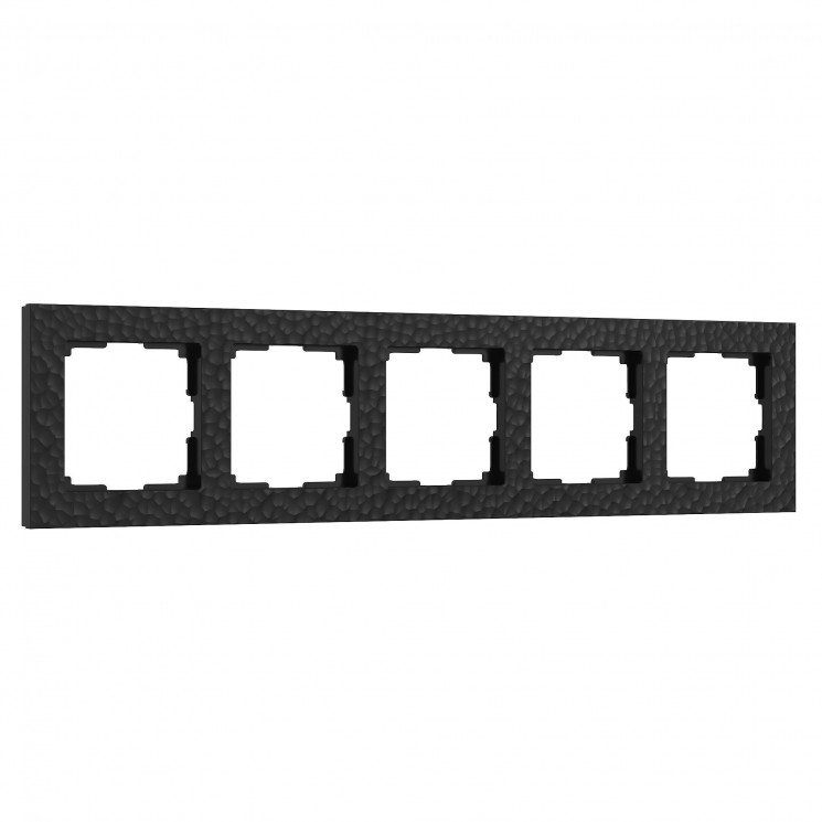 Рамка на 5 постов (черный) W0052408 Werkel
