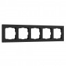 Рамка на 5 постов (черный) W0052408 Werkel