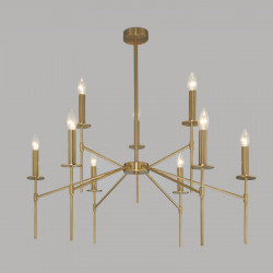 Люстра на штанге Eurosvet 60142/9 латунь Anders