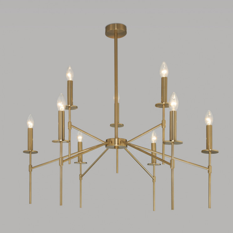 Люстра на штанге Eurosvet 60142/9 латунь Anders