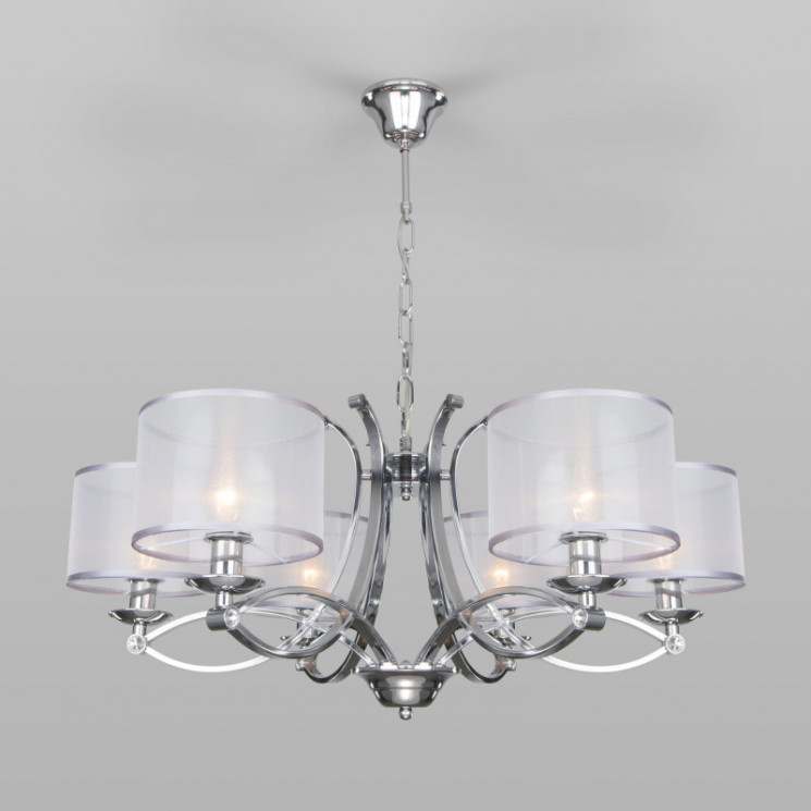 Подвесная люстра Eurosvet 60109/6 хром Fabiola