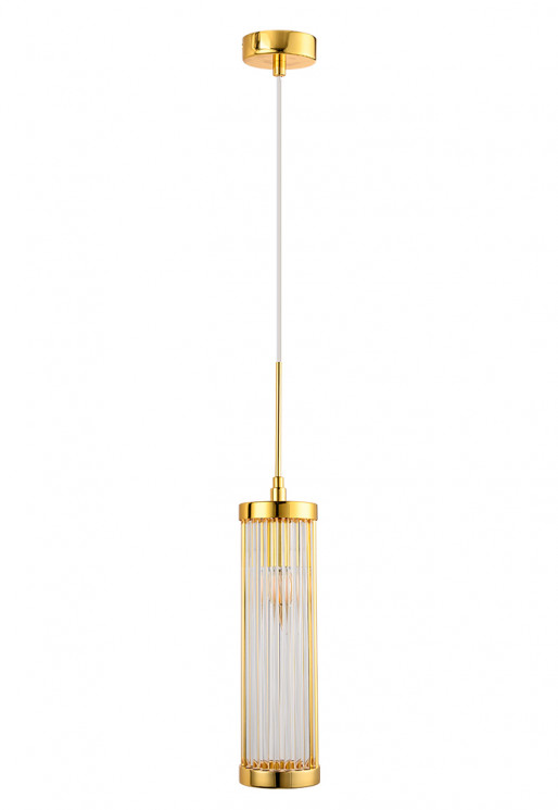 Светильник Crystal Lux TADEO SP1 D100 GOLD/TRANSPARENTE