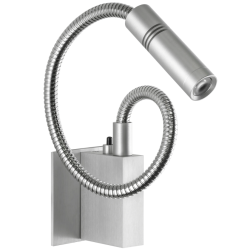 Бра Lightstar 808619 Muro 3W 3000К 190Lm W90mm H64mm алюминий/хром выключатель на корпусе