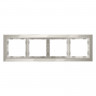 Рамка 4 поста VOLTUM VLS110403 кашемир
