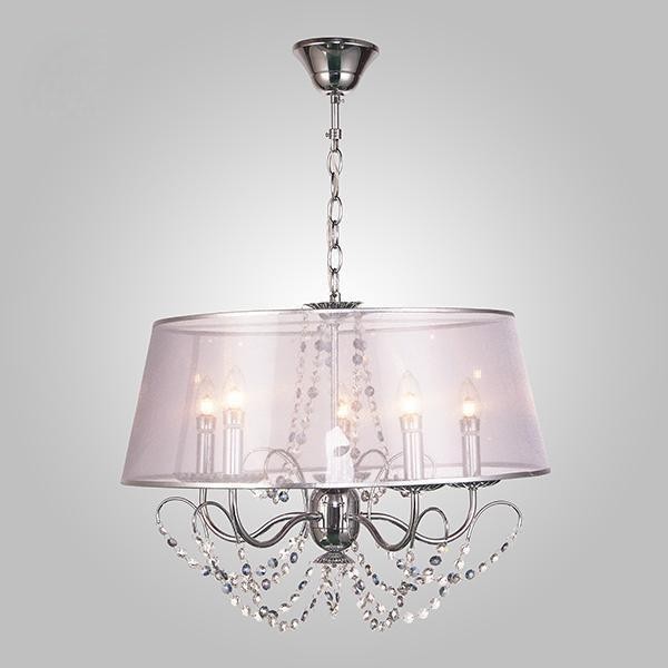 Люстра Eurosvet 10068/5 хром/прозрачный хрусталь Strotskis