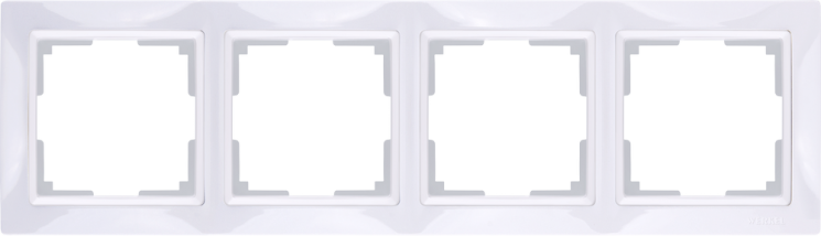 Рамка на 4 поста белый, basic Werkel W0042001 (WL03-Frame-04 Snabb basic)