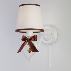 Светильник настенный Eurosvet Terry 60066/1 белый/коричневый