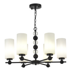 Светильник подвесной ST Luce черный/белый E27 6*40W          SL2003.403.06