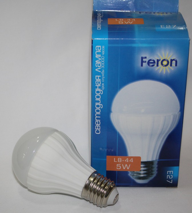 Лампа светодиодная Feron LB-44 10LED/5W 230V E27 4000K