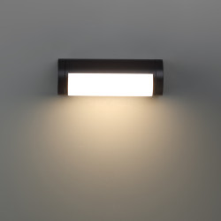 Фасадный светильник ODEON LIGHT 7117/12WL черный/металл IP65 LED 12W 800Лм 3000K 220~240V 115° TWINSET Ширина 17,6 см Высота 11 см