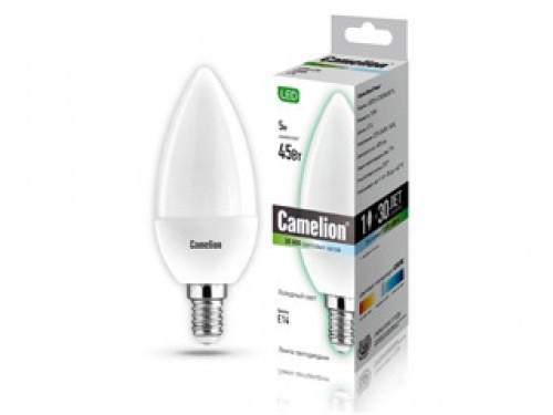 Лампа светодиодная Camelion LED5-C35/830/E14