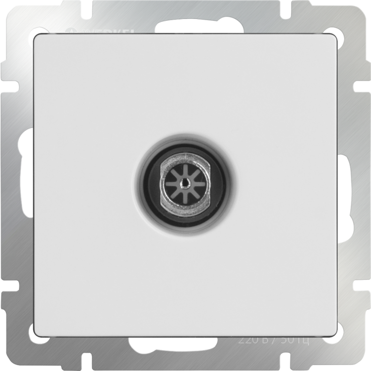 ТВ-розетка проходная  белая Werkel W1184001 (WL01-TV-2W)