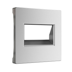 Накладка для двойной розетки Еthernet RJ-45 (серебряный матовый) W1191165 Werkel