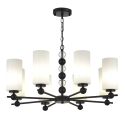 Светильник подвесной ST Luce черный/белый E27 8*40W          SL2003.403.08