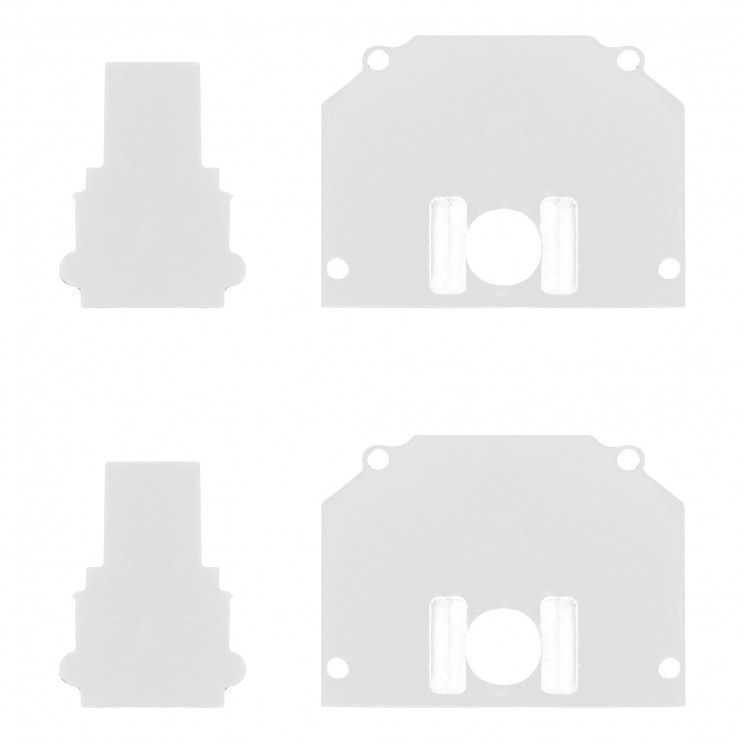 Торцевая заглушка (внешняя и внутрення 2+2шт) SKYLINE 220 ST Luce Белый        ST046.589.02