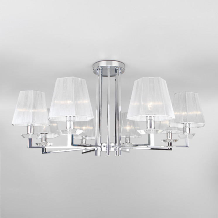 Люстра на штанге Eurosvet 60114/8 хром Alegria