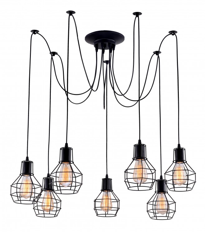 Светильник подвесной Arte lamp A1109SP-7BK SPIDER