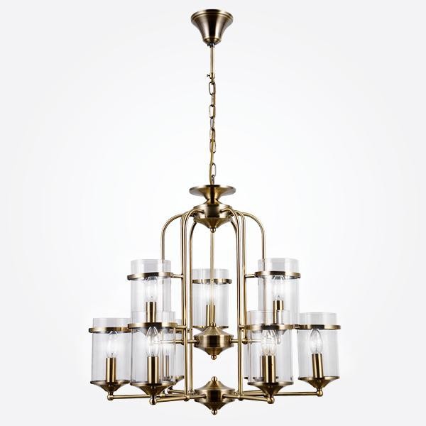 Люстра Eurosvet 60040/9 античная бронза