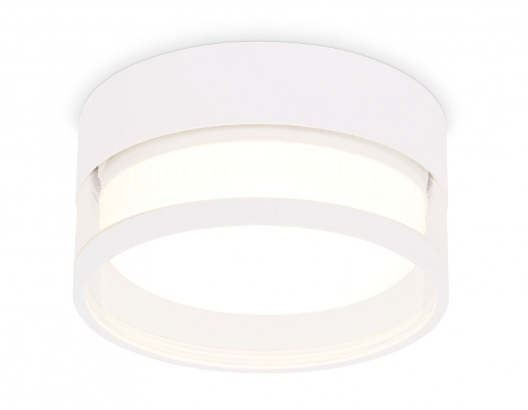 Светильник накладной TN5505 SWH/CL белый песок/прозрачный GX53 D85*43 Ambrella Light TN5505