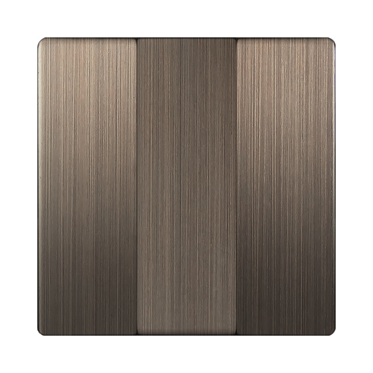 Набор клавиш для выключателя трехклавишного бронзовый Werkel WL12-SW-3G-CP