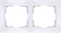 Рамка на 2 поста белый, basic Werkel W0022001 (WL03-Frame-02 Snabb basic)