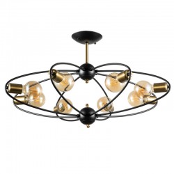 Люстра на штанге ARTE Lamp A1963PL-8BK Glasgow