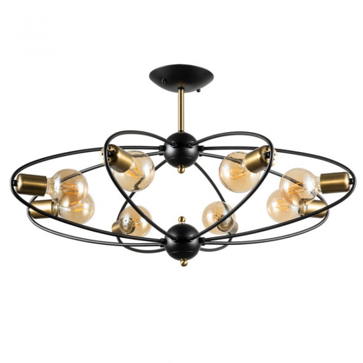 Люстра на штанге ARTE Lamp A1963PL-8BK Glasgow