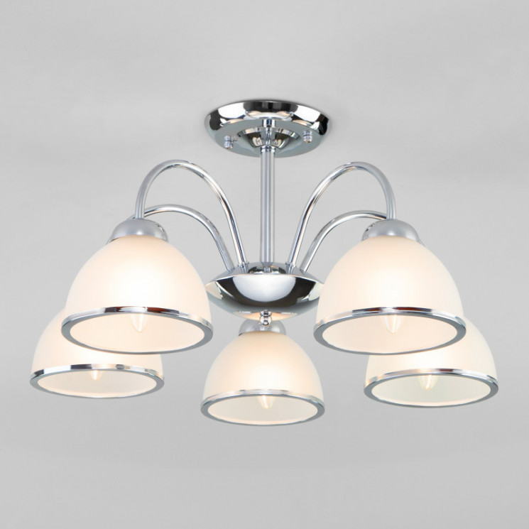 Люстра на штанге Eurosvet 30174/5 хром Shanon