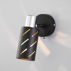 Спот Eurosvet 20090/1 черный/хром Fente