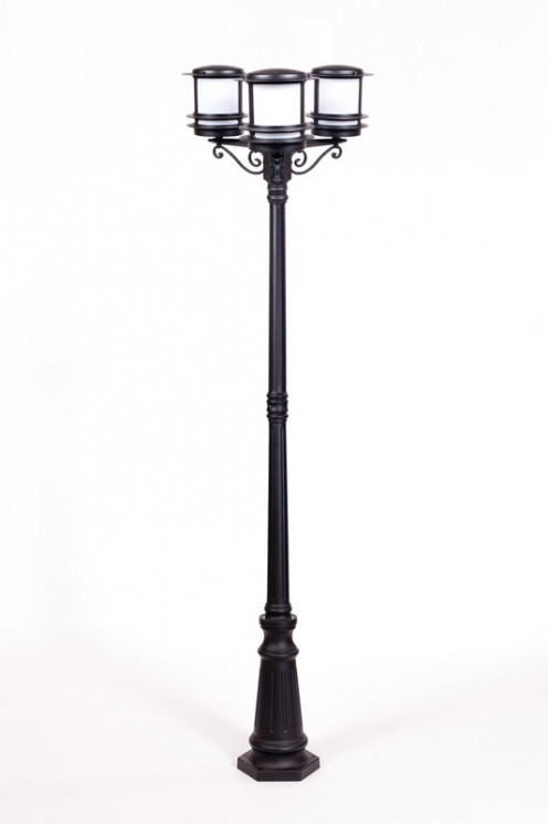 Уличный фонарный столб YAOHUALUX 68309B Bl opal TOKIO