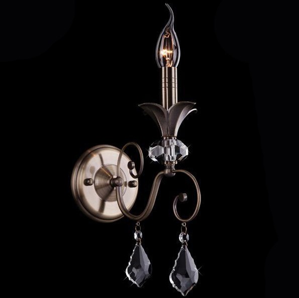 Бра Eurosvet 3395/1 античная бронза/прозрачный хрусталь