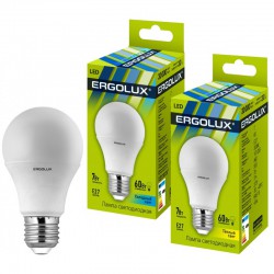 Светодиодная лампа Ergolux LED-A60-7W-E27-3K