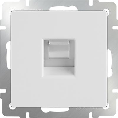 Телефонная розетка  RJ-11 белая Werkel W1182001 (WL01-RJ-11)