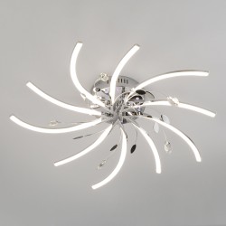 Потолочный светильник  Eurosvet Windmill 90125/10 хром