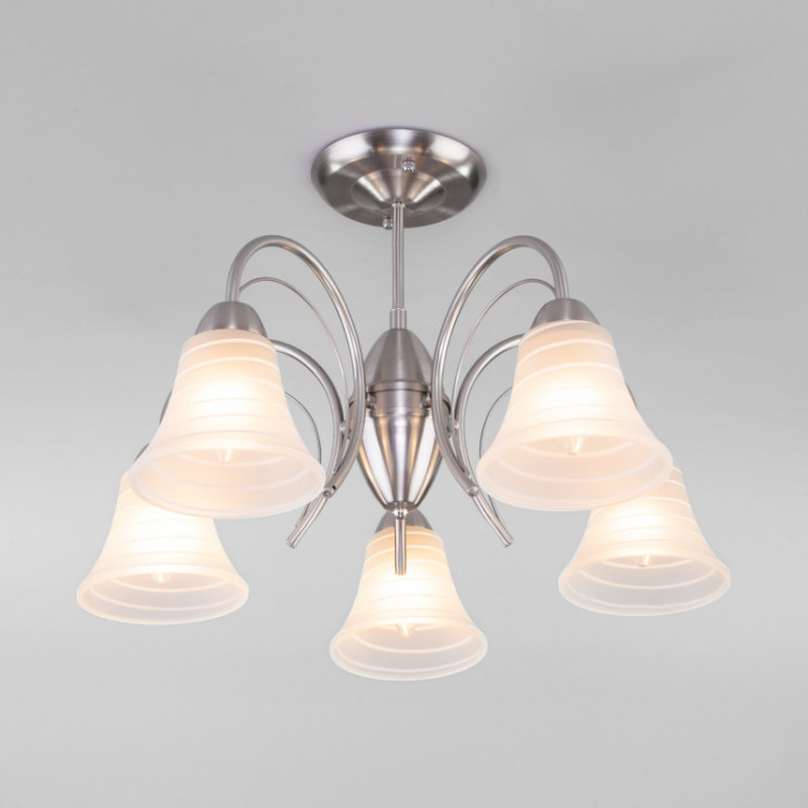 Люстра на штанге Eurosvet 30173/5 сатин-никель DANA