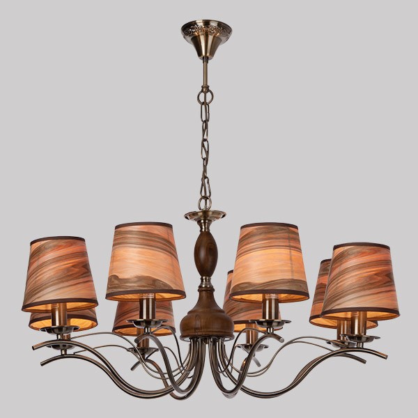 Люстра Eurosvet 60027/8 античная бронза