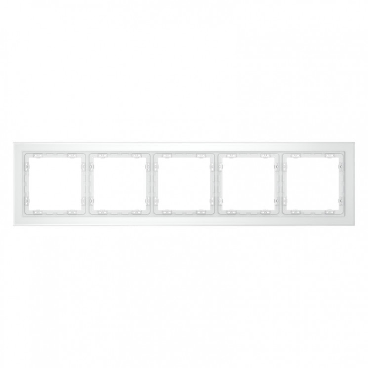 Рамка 5 постов VOLTUM VLS110502 белый матовый