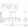 Подвесная люстра Lightstar LR735315 RULLO
